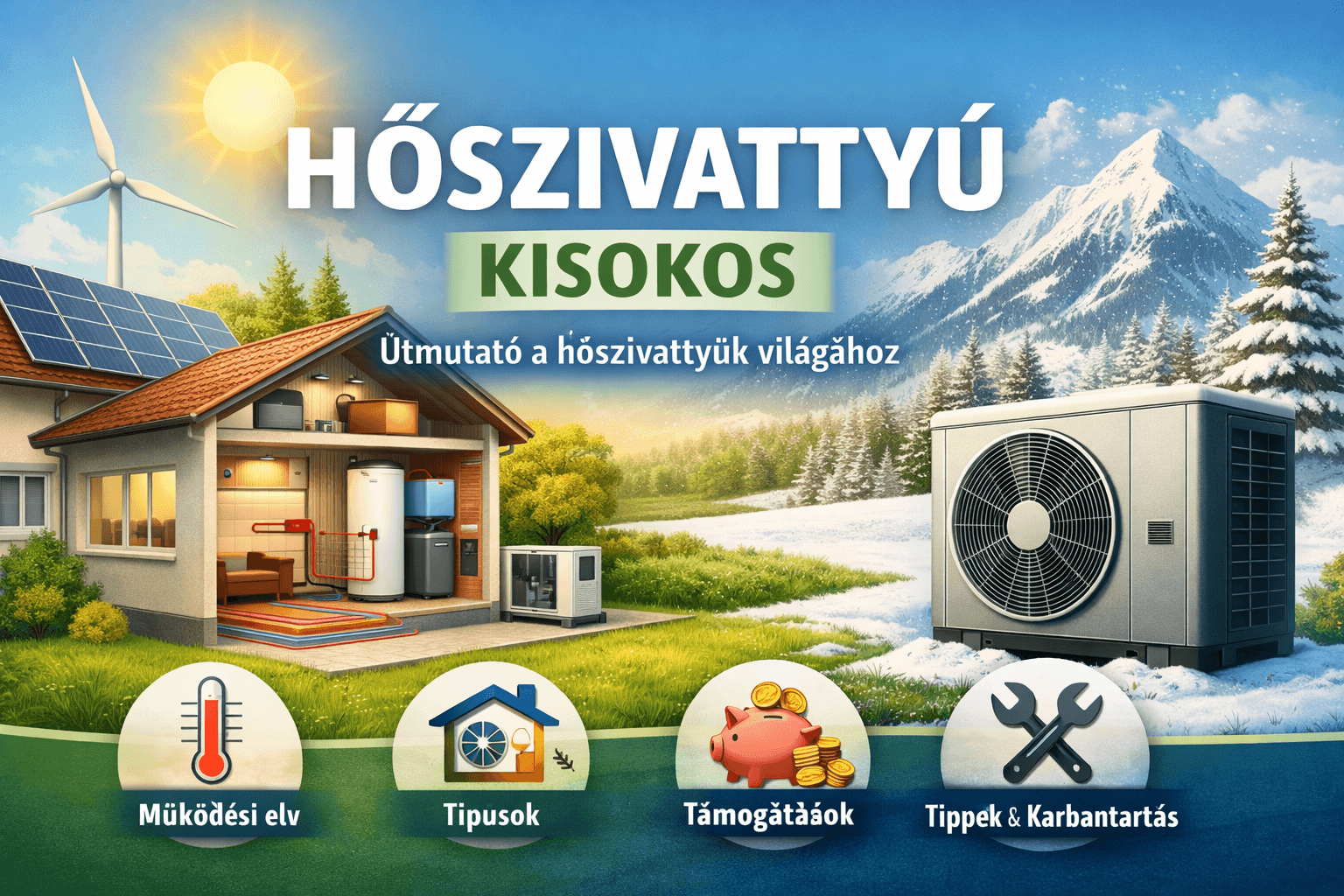 Hőszivattyú kisokos – minden, amit tudni kell a vásárlás előttt